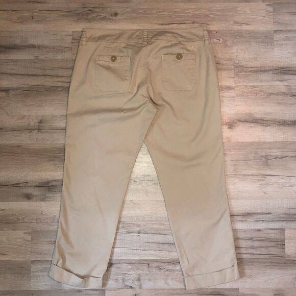 American Eagle Cropped Tan Pants Size 10 - Picture 5 of 6